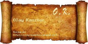 Olay Kasztor névjegykártya